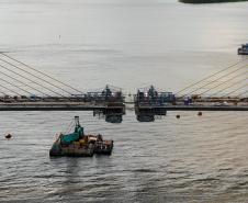 Ponte de Guaratuba atinge 91% de execução