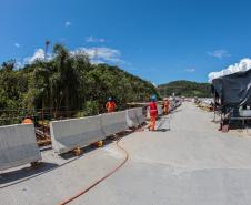 Ponte de Guaratuba atinge 91% de execução