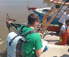Monitoramento do desembarque pesqueiro aponta estabilidade da pesca artesanal durante obras da Ponte de Guaratuba