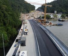 Começam as obras de pavimentação do tabuleiro da Ponte de Guaratuba