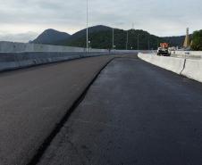 Começam as obras de pavimentação do tabuleiro da Ponte de Guaratuba