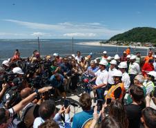 beijo da ponte" garante ligação por terra entre Guaratuba e Matinhos