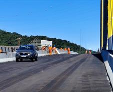 Ponte de Guaratuba já está 100% pavimentada