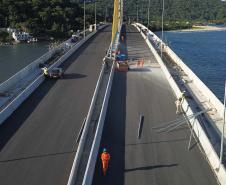 Ponte de Guaratuba já está 100% pavimentada