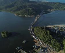 Ponte de Guaratuba já está 100% pavimentada