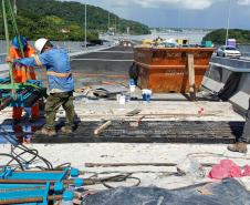 Ponte de Guaratuba recebe juntas de dilatação