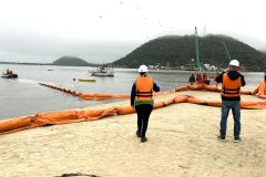 Treinamento de Emergência Ambiental Marítima nas obras da Ponte de Guaratuba