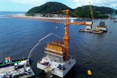 Obras da Ponte de Guaratuba chegam a 38,8% de execução