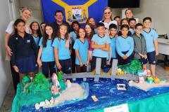 Alunos transformam a Ponte de Guaratuba em maquete 