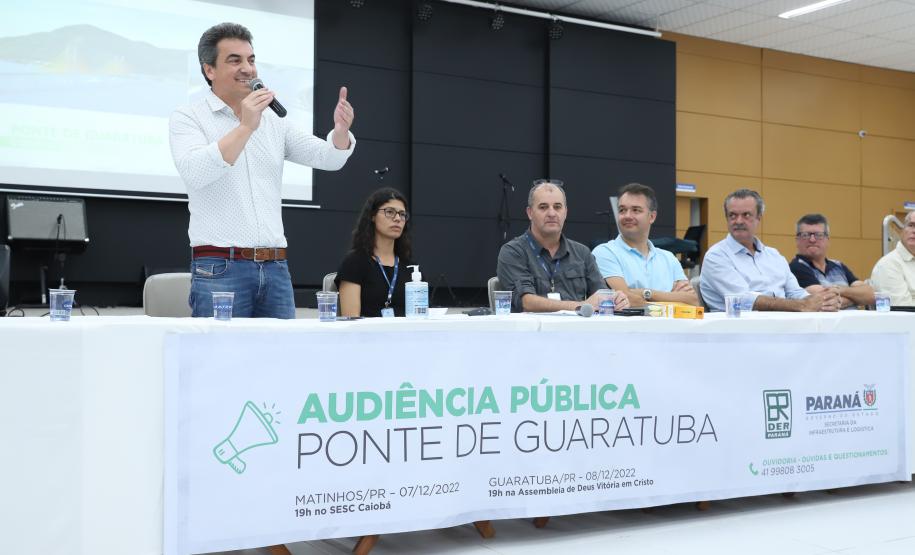 Segundo dia de audiência pública da Ponte de Guaratuba tem ampla participação popular