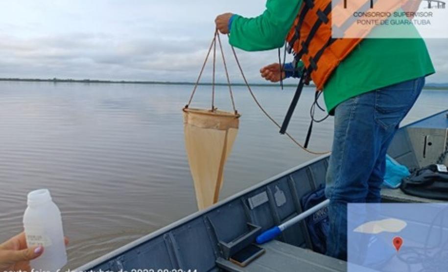 Coleta de Zooplâncton na Baía de Guaratuba