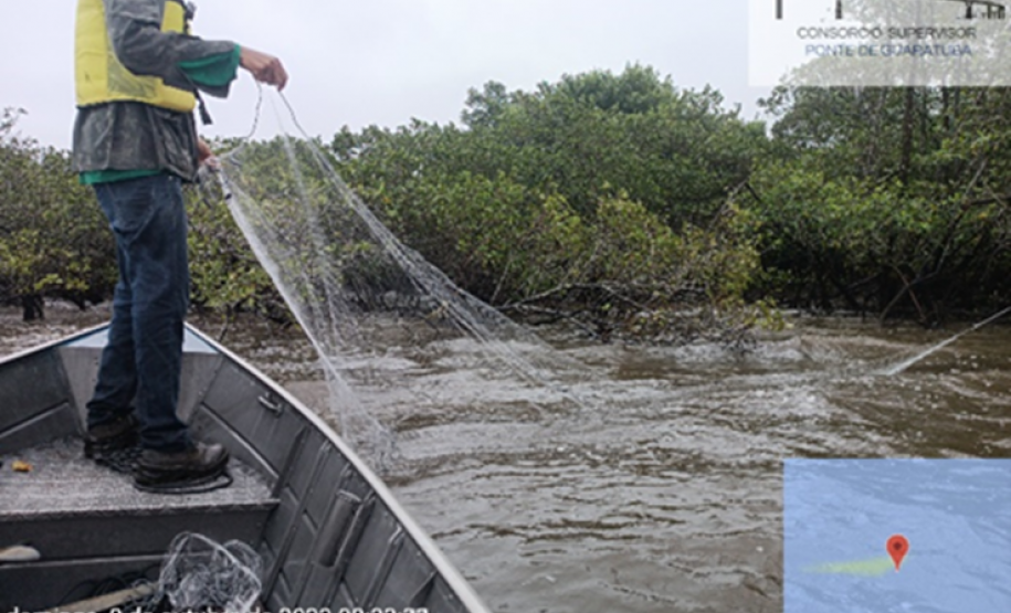 Instalação de Redes de Espera para Fauna Aquática
