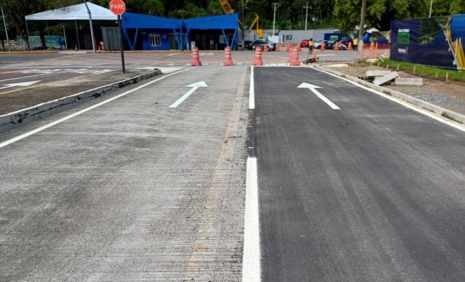 Veja como ficou o novo trajeto no embarque e desembarque do ferry-boat em Guaratuba.