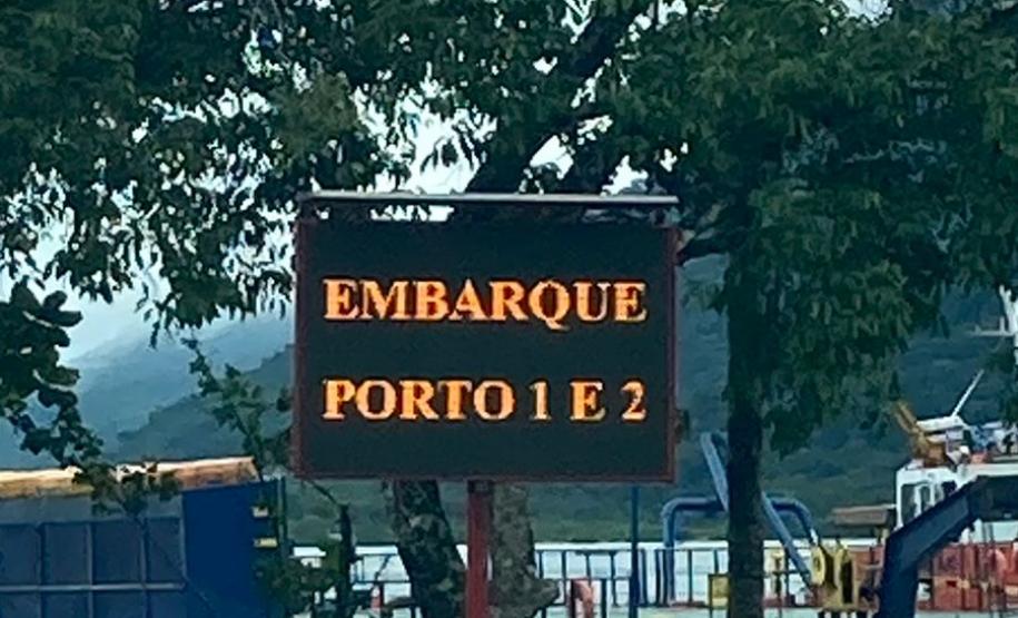 Veja como ficou o novo trajeto no embarque e desembarque do ferry-boat em Guaratuba.