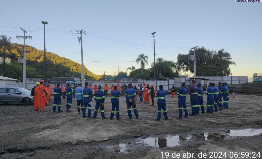 DDS encerrando o dia no Canteiro Industrial