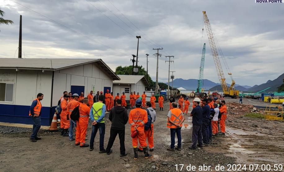 DDS encerrando o dia no Canteiro Industrial