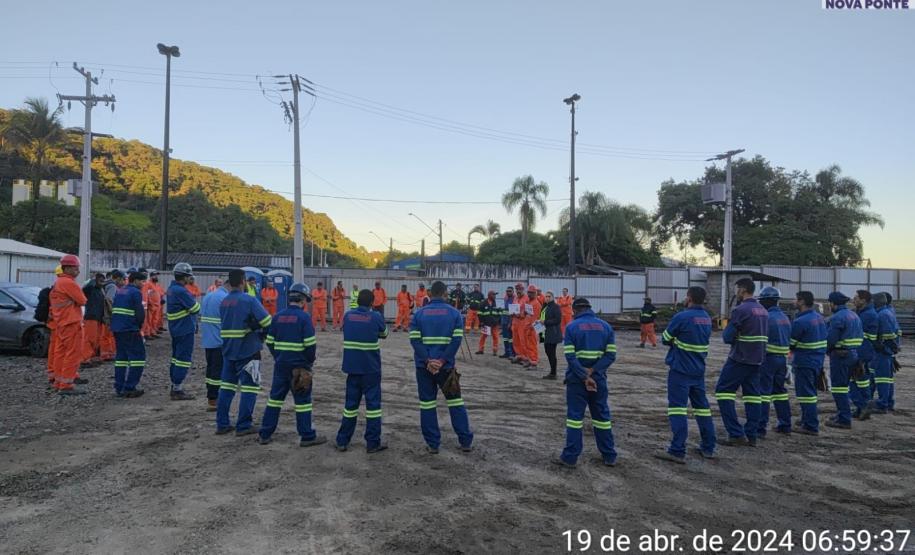 DDS encerrando o dia no Canteiro Industrial