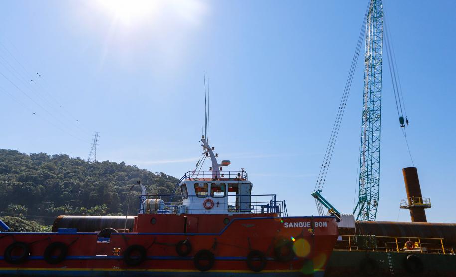 Com início do trecho estaiado, Ponte de Guaratuba chega a 11% de conclusão