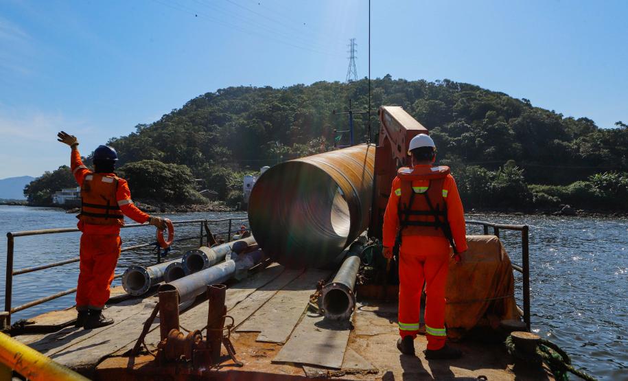Com início do trecho estaiado, Ponte de Guaratuba chega a 11% de conclusão