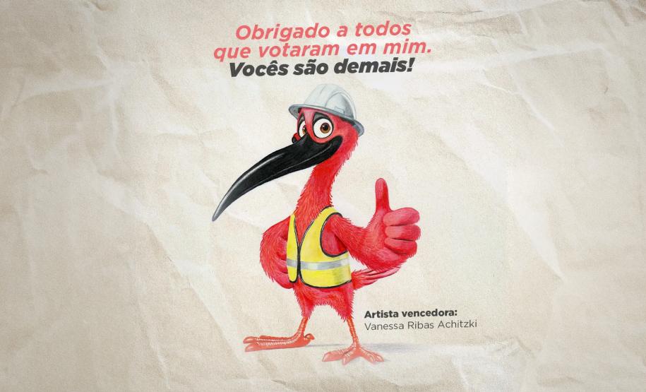 mascote vencedor do concurso cultural da ponte de guaratuba