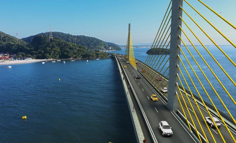 maquete ponte de guaratuba