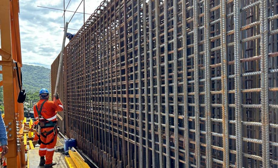 Mais de 2 mil toneladas de aço já foram utilizadas