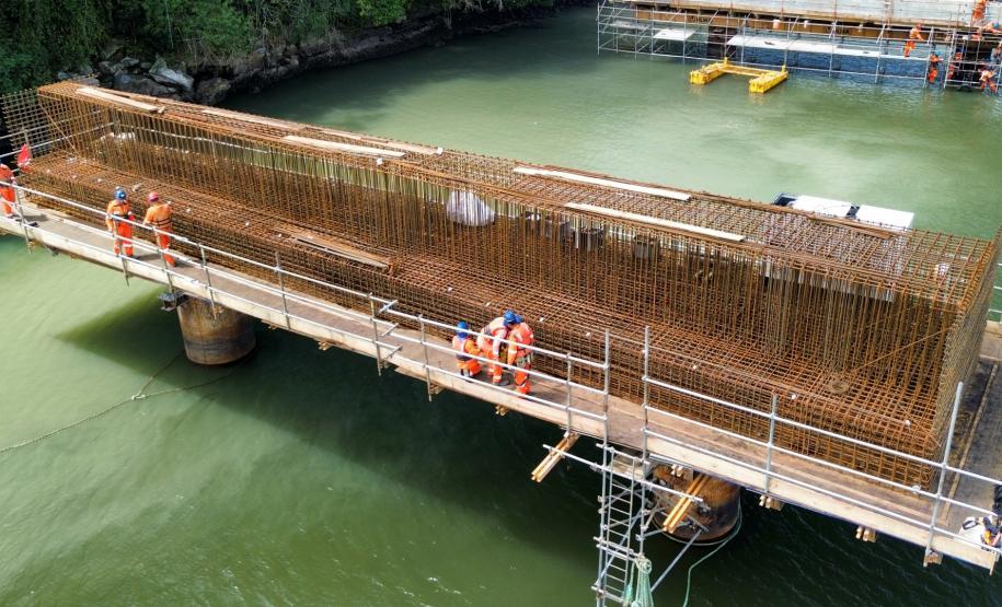 Mais de 2 mil toneladas de aço já foram utilizadas