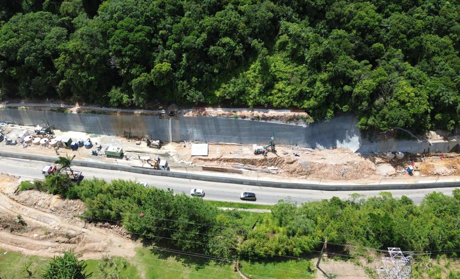 Obras da Ponte de Guaratuba chegam a 44,2% de execução com início de nova fase da estrutura estaiada