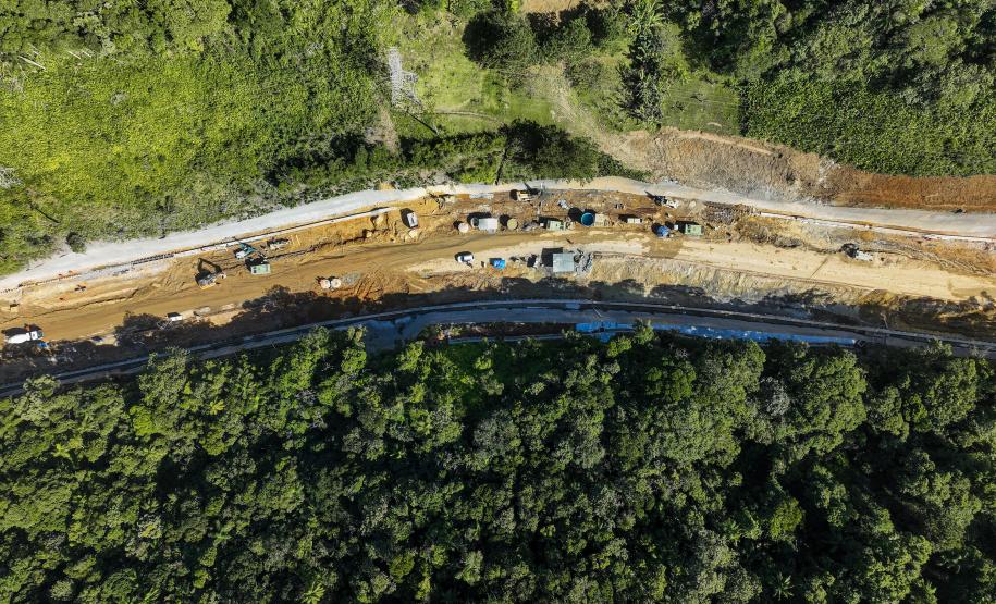 Obras da Ponte de Guaratuba chegam a 70% de execução com destaque para o progresso nos acessos