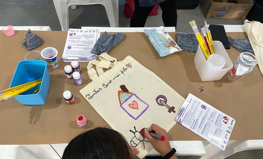 Agosto Lilás mobiliza comunidade no litoral com apoio do Consórcio Nova Ponte