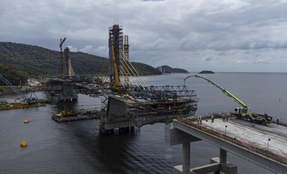 Ponte de Guaratuba chega a 85% de execução