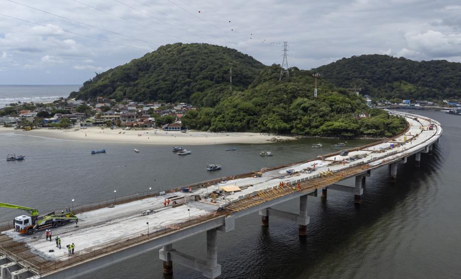 Ponte de Guaratuba chega a 85% de execução