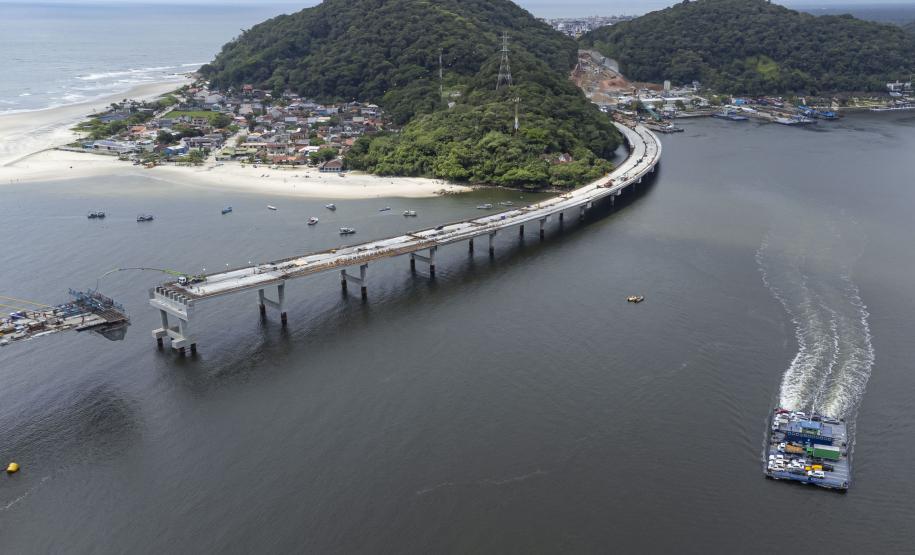 Ponte de Guaratuba chega a 85% de execução