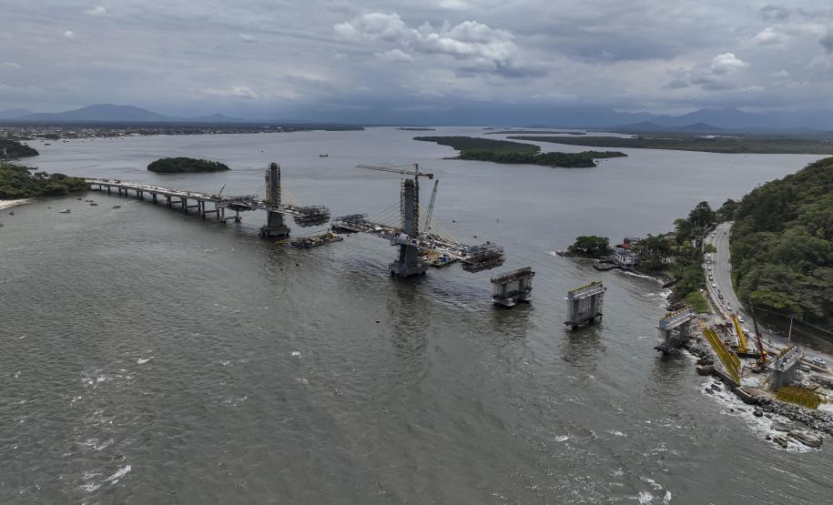 Ponte de Guaratuba chega a 85% de execução