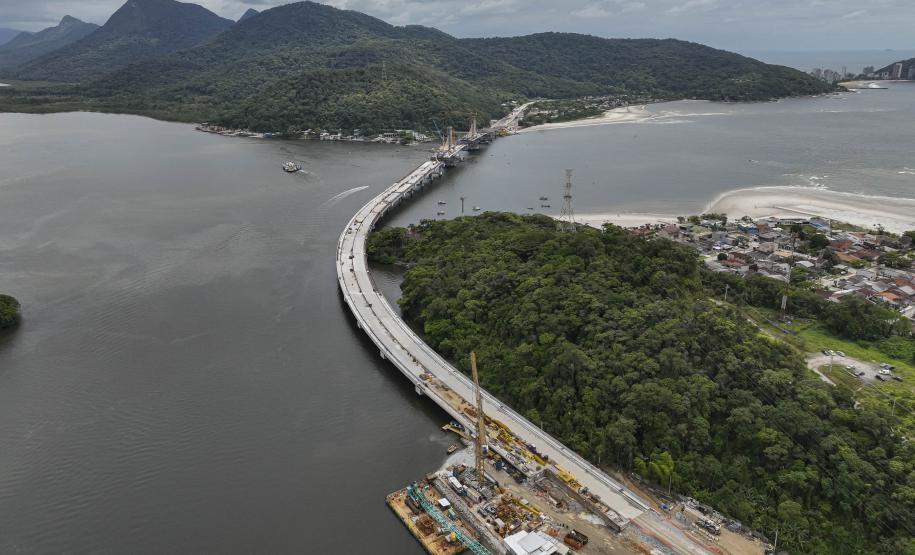 Ponte de Guaratuba chega a 85% de execução