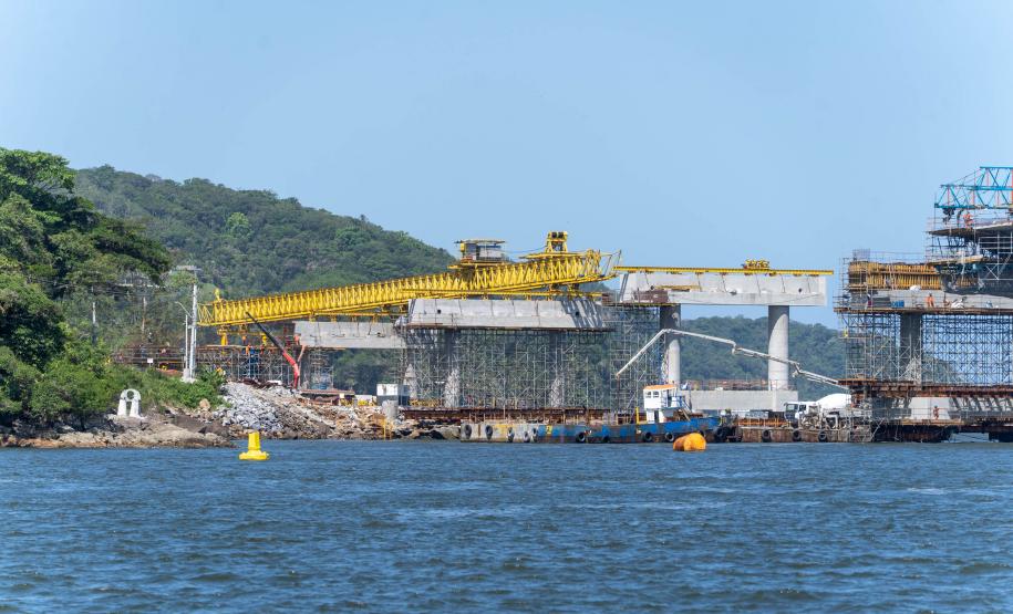 ponte de guaratuba alcança 88% de execução
