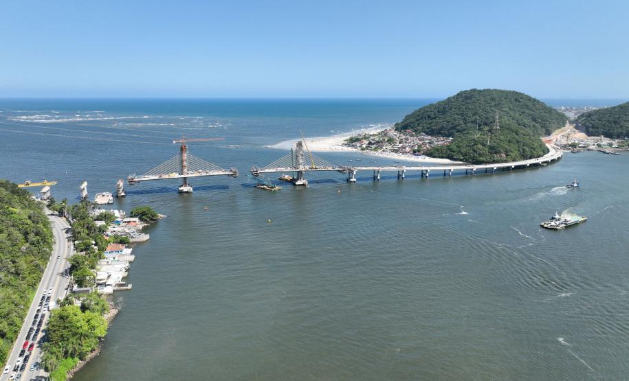ponte de guaratuba alcança 88% de execução