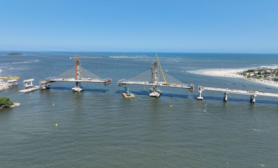 ponte de guaratuba alcança 88% de execução
