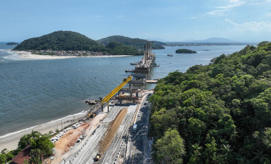 ponte de guaratuba alcança 88% de execução