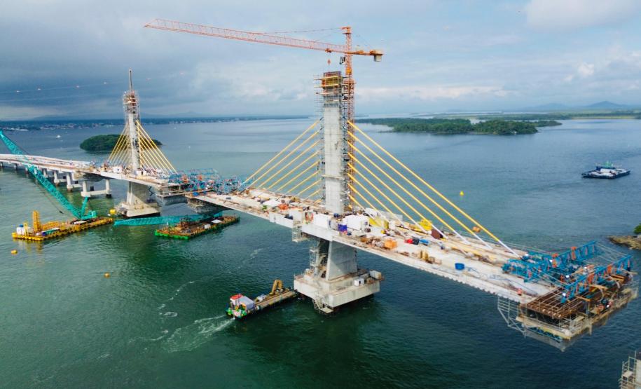 ponte de guaratuba alcança 88% de execução