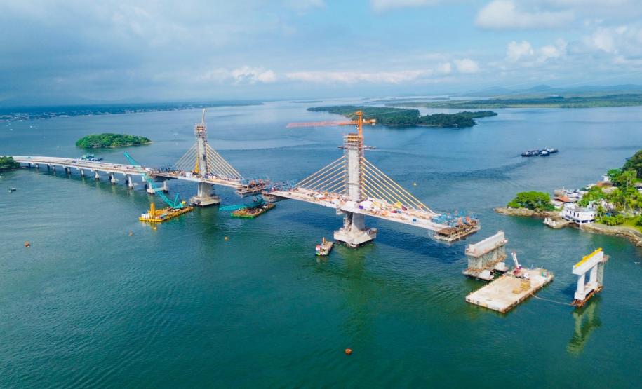 ponte de guaratuba alcança 88% de execução