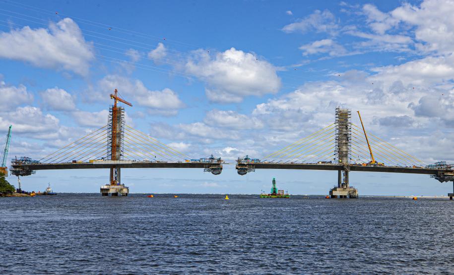 ponte de guaratuba na reta final