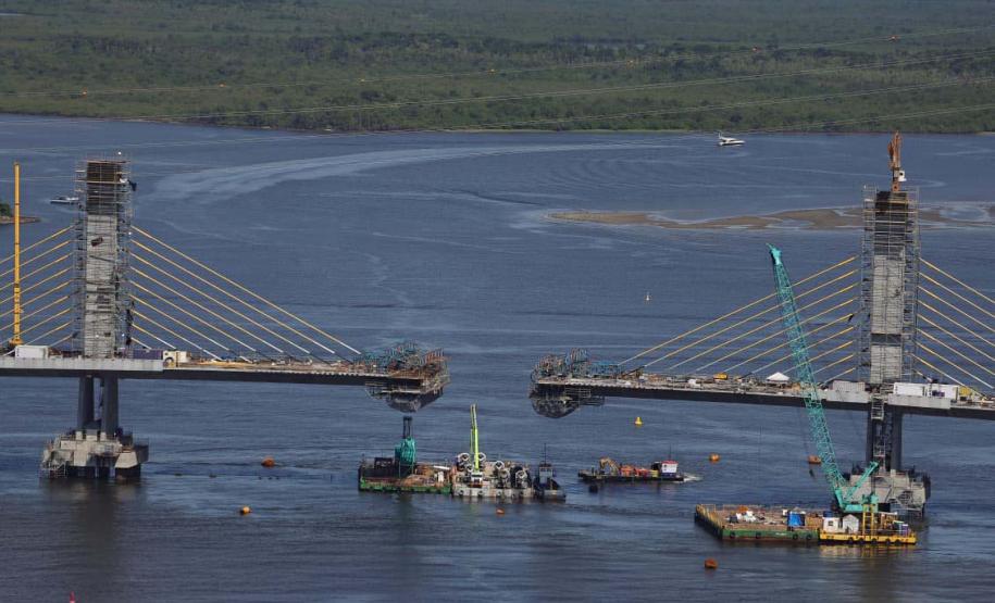 ponte de guaratuba na reta final