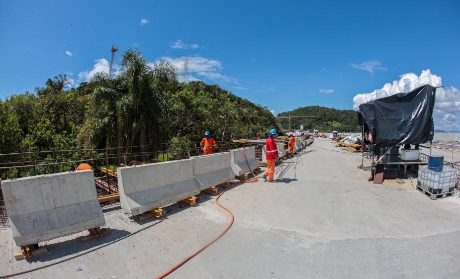 Ponte de Guaratuba atinge 91% de execução