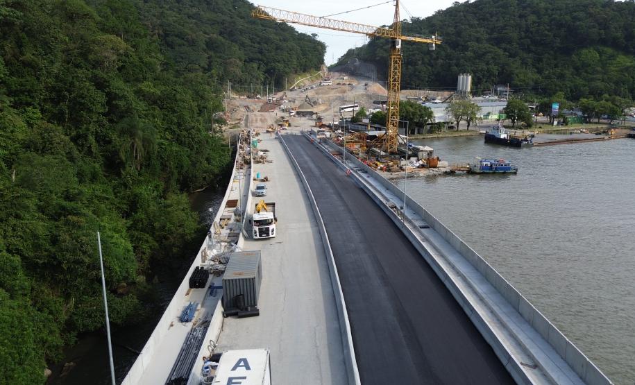 Começam as obras de pavimentação do tabuleiro da Ponte de Guaratuba