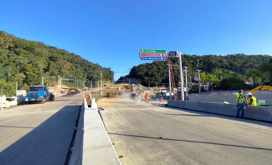 Ponte de Guaratuba em reta final: começa a instalação do contador de ciclistas