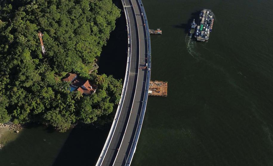 Ponte de Guaratuba já está 100% pavimentada