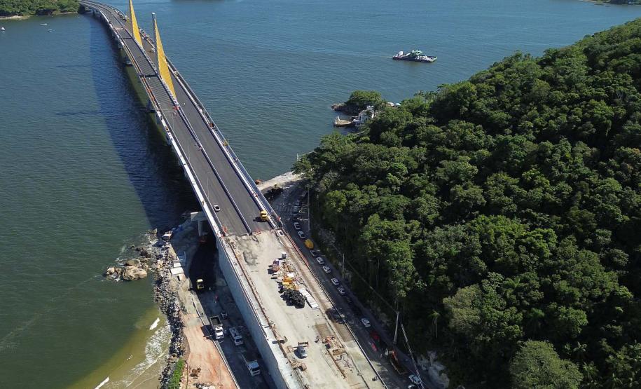 Ponte de Guaratuba já está 100% pavimentada