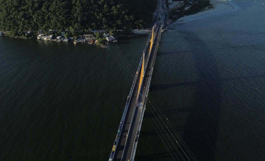 Ponte de Guaratuba já está 100% pavimentada